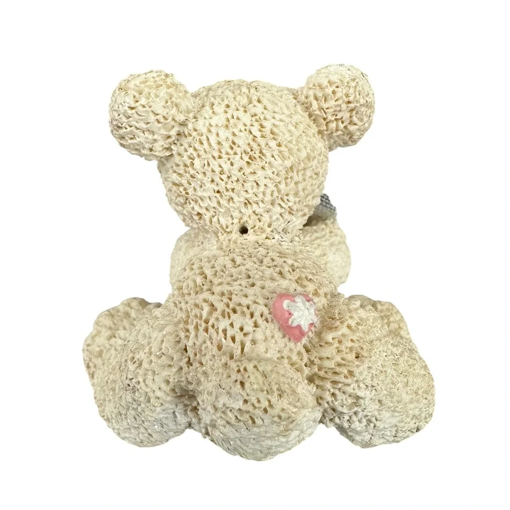 Vintage Kurt Adler Teddy Bear Figure Ornament with Bell and Star Charm Whimsical